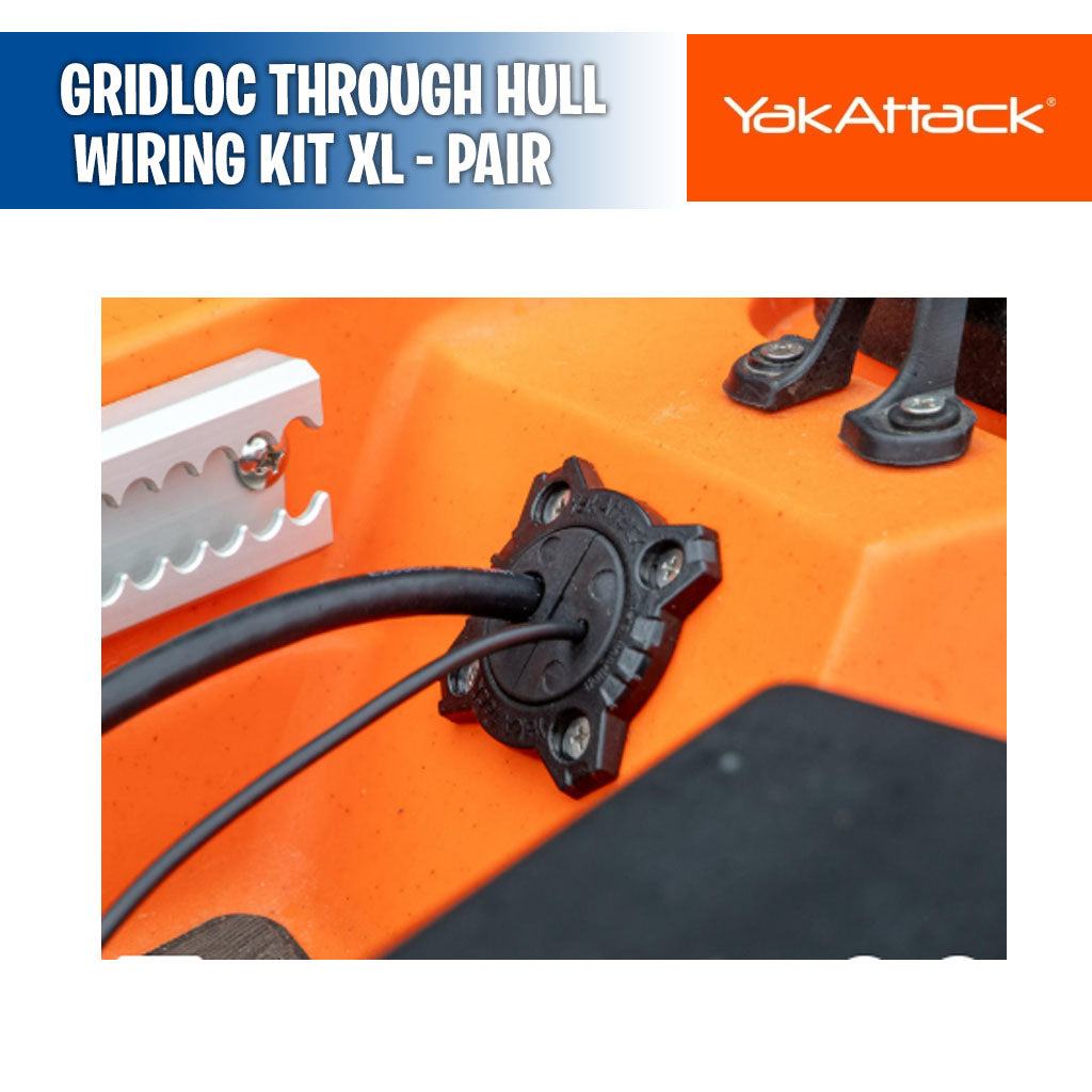 GridLoc Through Hull Wiring Kit XL Pair - YakAttack | Fishing Depot.mx