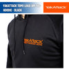 YakAttack Topo Logo UPF 50+ Hoodie - Black - YakAttack