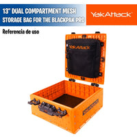13" Dual Compartment Mesh Storage Bag for the BlackPak Pro - YakAttack