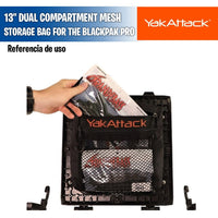 13" Dual Compartment Mesh Storage Bag for the BlackPak Pro - YakAttack