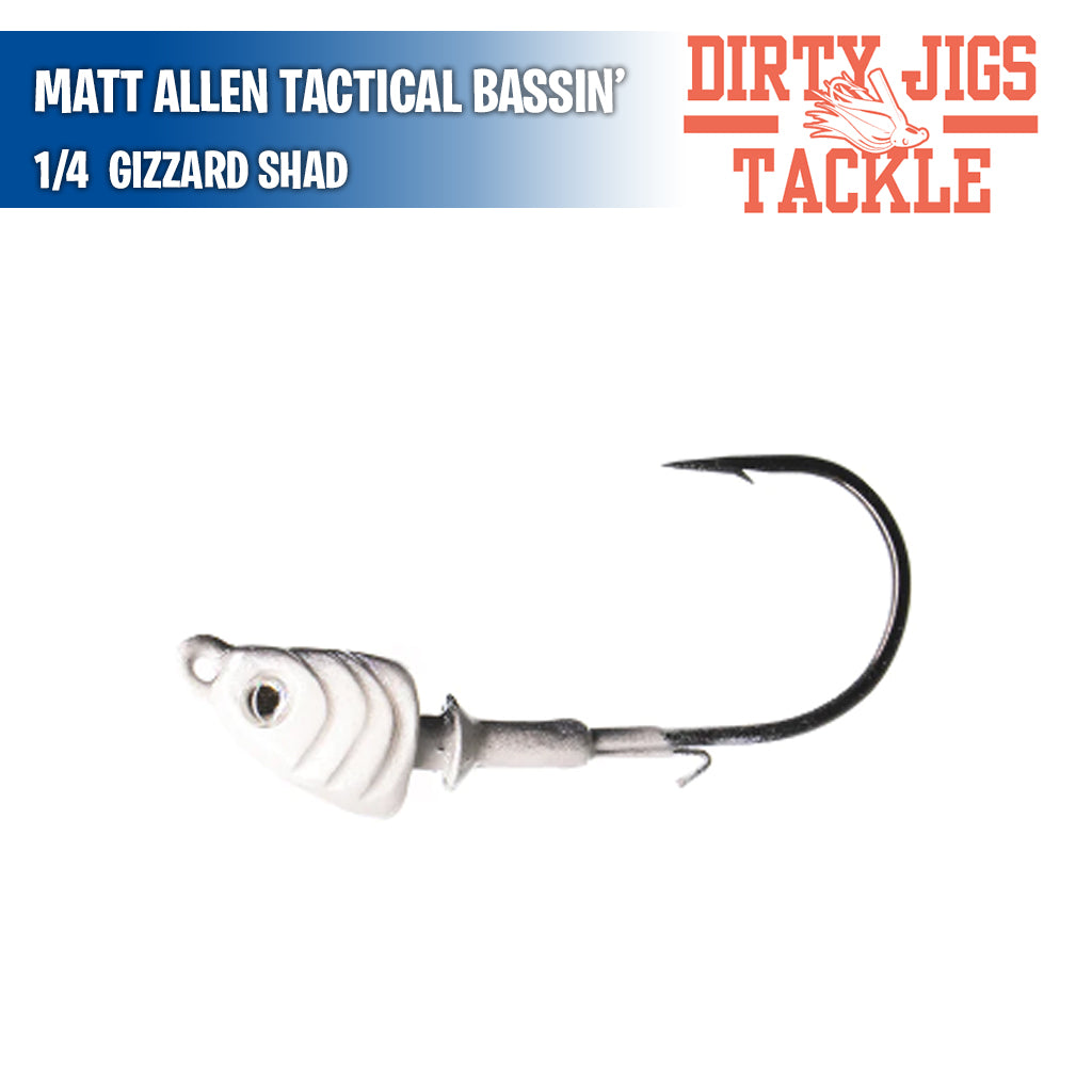Dirty Jigs Matt Stefan Guppy Swimbait Heads - Choose Hook Size, Weight & Color For Bass Fishing