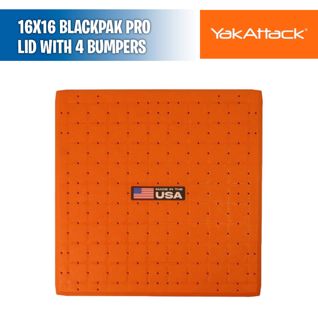 16x16 BlackPak Pro Lid with 4 Bumpers - YakAttack