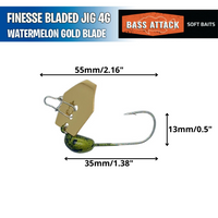 Finesse Bladed Jig 4g - BassAttack