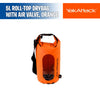 5L Roll-Top Drybag with Air Valve, Orange - YakAttack