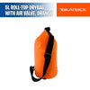 5L Roll-Top Drybag with Air Valve, Orange - YakAttack