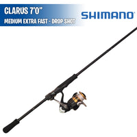 Clarus - Medium Extra Fast - 7'0'' - Drop Shot - Combo Spinning - Shimano
