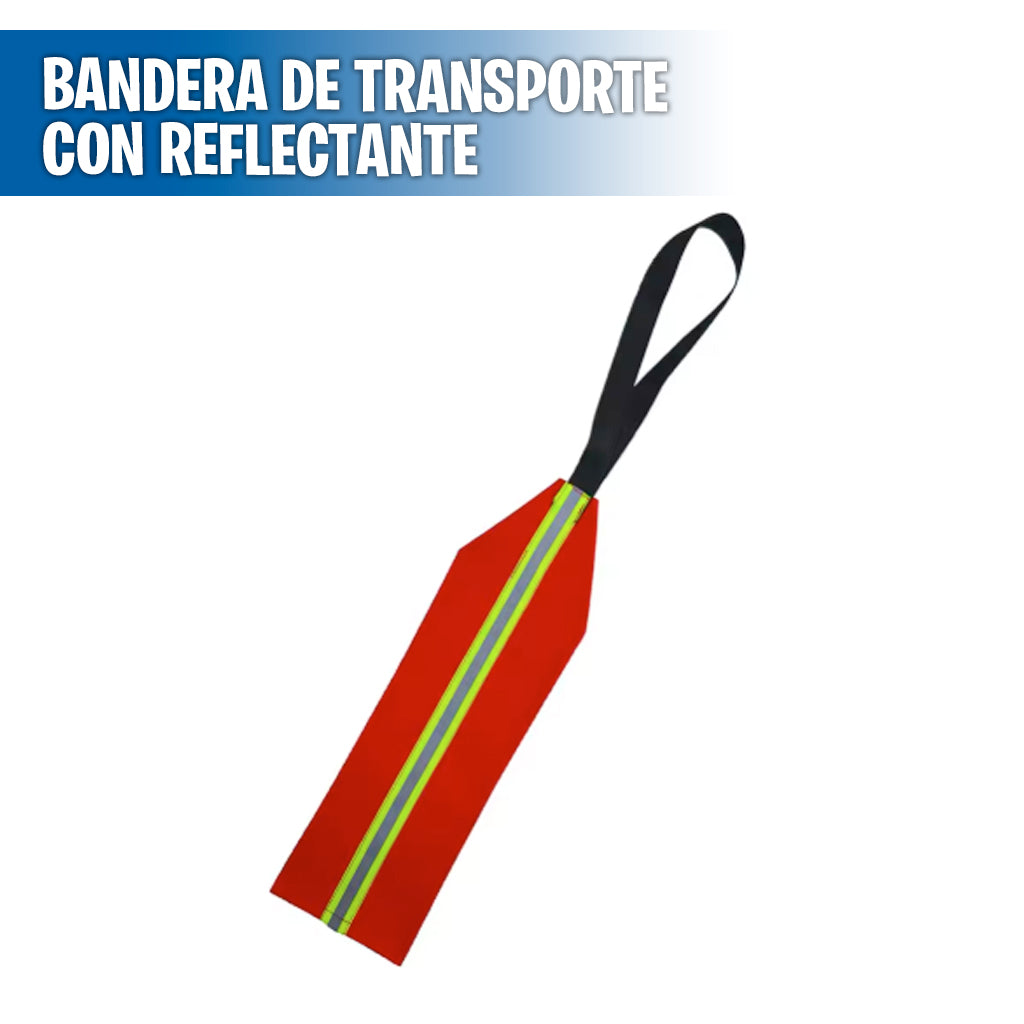 Bandera de transporte con reflectante