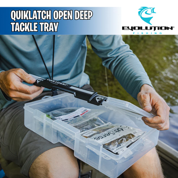 QuikLatch Open Deep Tackle Tray - Evolution Fishing