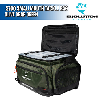 3700 Smallmouth Tackle Bag Olive Drab Green - Evolution Outdoor