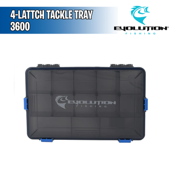 4-Latch Tackle Tray 3600 - Evolution Fishing