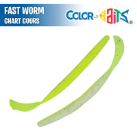 Fast Worm 6.5" - Color Baits