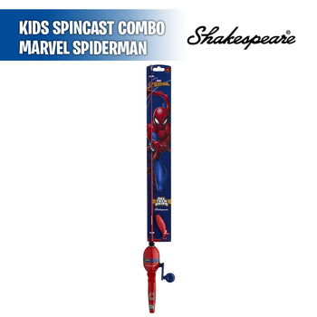 Marvel Spiderman Kit 2'6"  - Kids Fishing Combo Spincast - Shakespeare