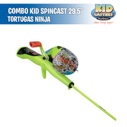 Tortugas Ninja 29.5"  - Kids Fishing Combo Spincast - Kid Casters