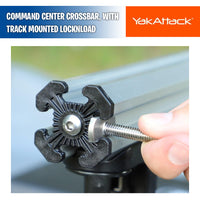Command Center CrossBar, with Track Mounted LockNLoad Mounting System - YakAttack