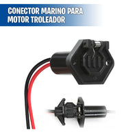 Conector marino para motor troleador 8AWG