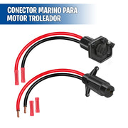 Conector marino para motor troleador 8AWG