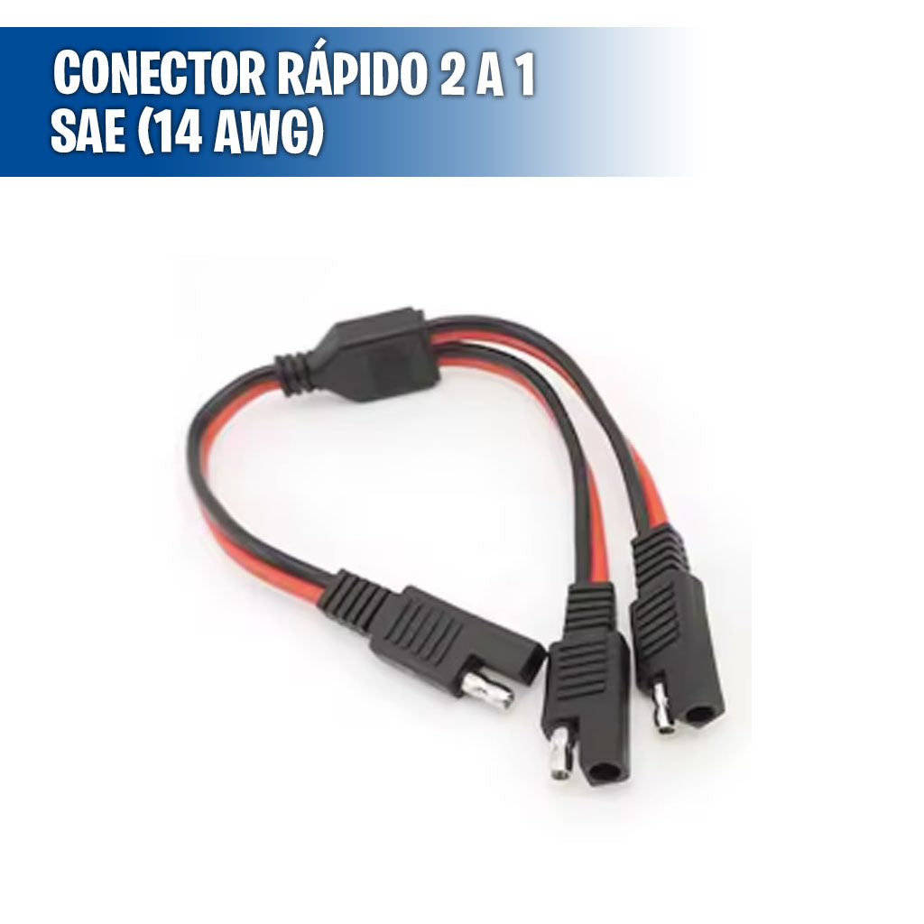 Conector rápido 2 a 1 SAE (14 AWG)