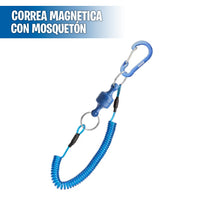 Correa magnetica con mosquetón