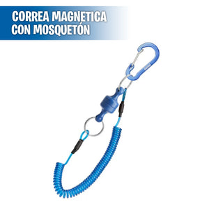Correa magnetica con mosquetón