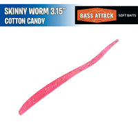 Skinny Worm 3.15" - Bass Attack