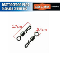 Destorcedor para plomada free rig