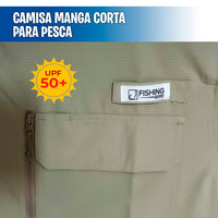 Camisa manga corta para pesca