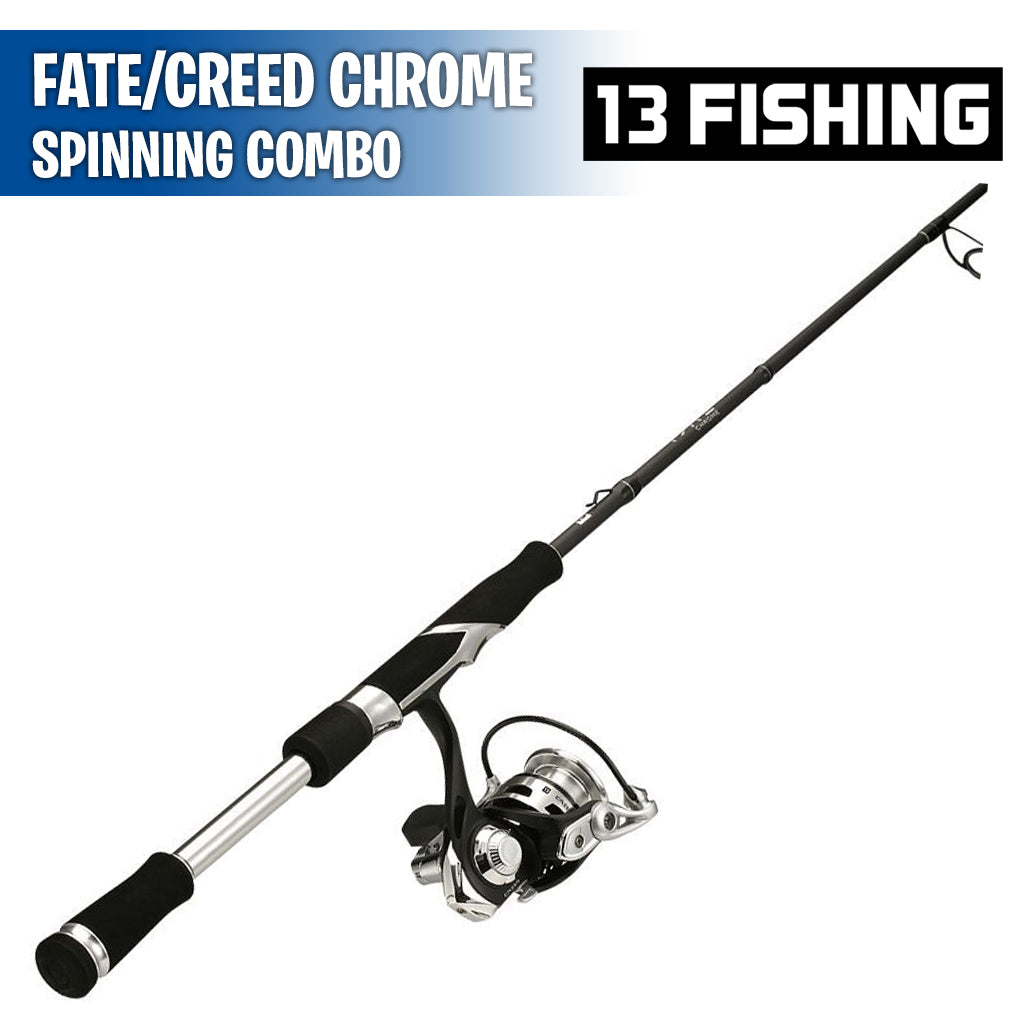 Fate/Creed Chrome - M Fast - 5.2:1 - 6'7" - Spinning Combo - 13 Fishin | Fishing Depot.mx Fate/Creed Chrome - M Fast - 5.2:1 - 6'7" - Spinning Combo - 13 Fishin | Fishing Depot.mx