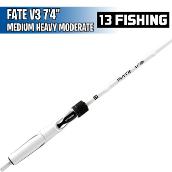 Fate V3 - Medium Heavy Moderate - 7'4" - Caña Casting - 13 Fishing