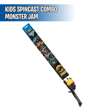Monster Jam  - Kids Fishing Combo Spincast - Kid Casters