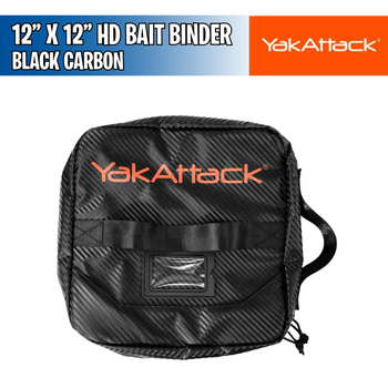 12" X 12" HD Bait Binder, Black Carbon - Yakattack