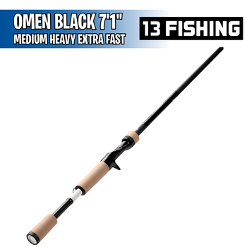 Omen Black - Medium Heavy XF - 7'1" - Casting Rod - 13 Fishing