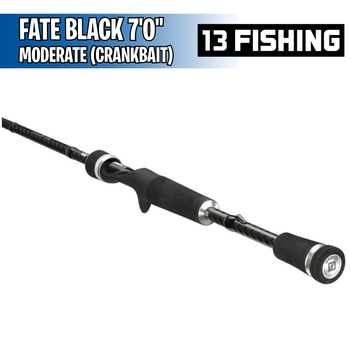 Fate Black - Moderate Fast - 7'0" - Crankbait - Caña Casting - 13 Fishing