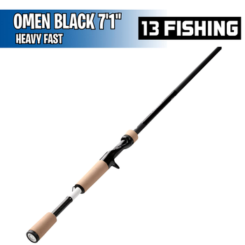 Omen Black - Heavy Fast - 7'1" - Casting Rod - 13 Fishing