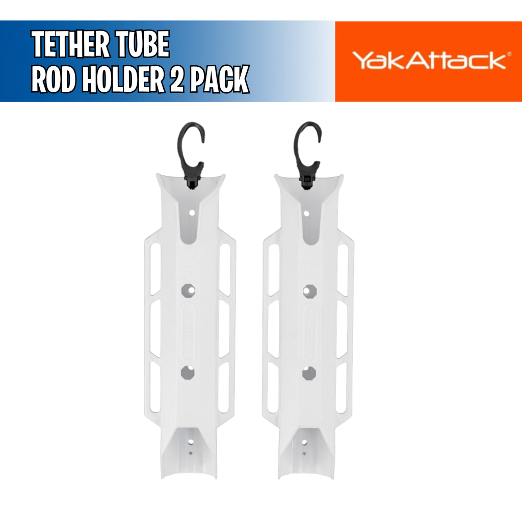 Rod Tether Tether Tube Rod Holder 2 Pack With Mounting Hardware - YakAttack ...