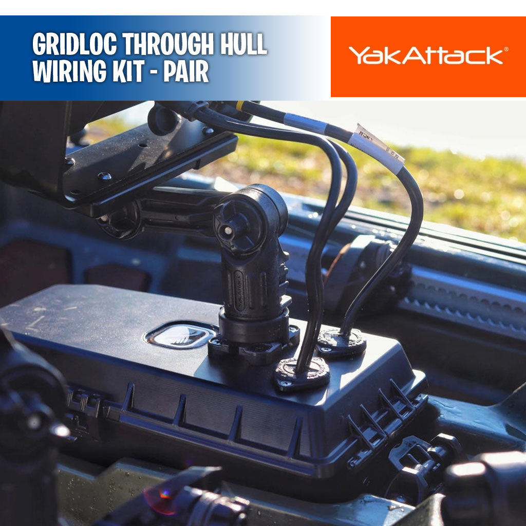 GridLoc Through Hull Wiring Kit - Pair - YakAttack | Fishing Depot.mx