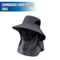 Sombrero con cubierta para cuello y cara Unisex