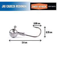 Jig Cabeza Redonda - Bass Attack