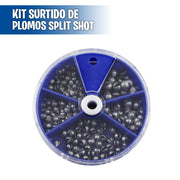 Kit Surtido de Plomos Split Shot