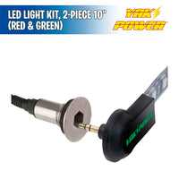 LED Light Kit, 2-Piece 10" (Red & Green) - Yak Power