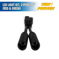 LED Light Kit, 2-Piece 10" (Red & Green) - Yak Power