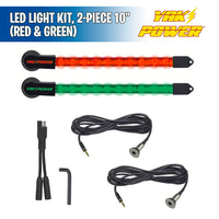 LED Light Kit, 2-Piece 10" (Red & Green) - Yak Power