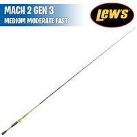 Mach 2 Gen 3 -  Medium Moderate Fast - 6'8" - Casting Rod - Lew's