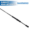 Clarus - Medium Light - 6'3" - Caña Spinning - Shimano