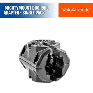 MightyMount Duo Rail Adapter - Single Pack, Compatible with Hobie H-Rail - YakAttack
