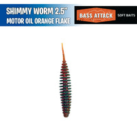 Shimmy Worm 2.5" -  Bass Attack