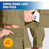 Camisa manga larga para pesca