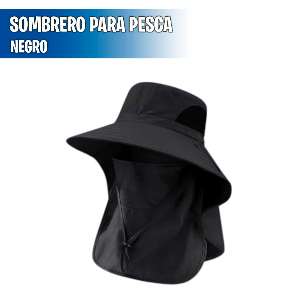 Sombrero con cubierta para cuello y cara Unisex