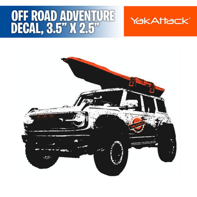 Off Road Adventure Decal, 3.5” x 2.5”