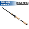 Omen Black - Moderate - 7'4" - Casting Rod - 13 Fishing