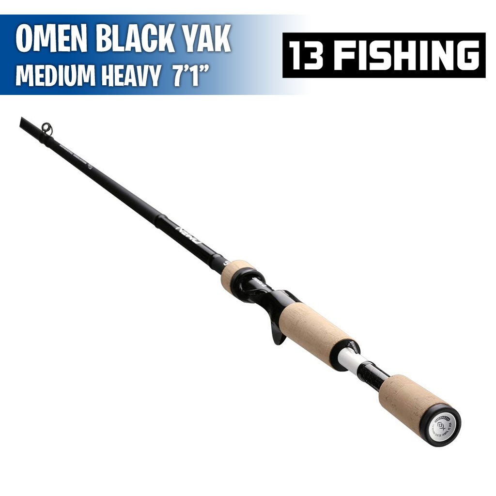 Omen Black(Yak) - MH Fast - 7'1" - Spinning Rod - 13 Fishing